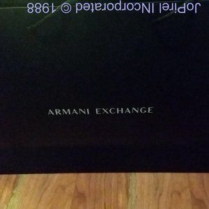 AX Armani Exchange Designer Empty Shopping Bag med
